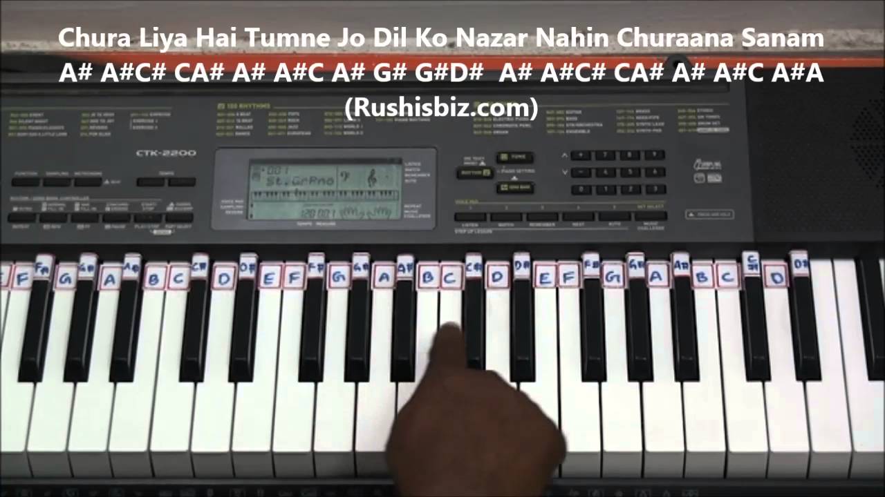 Chura Liya Hai Tumne Jo Dil Ko - (Piano Tutorials) | 1200 Songs BOOK/PDF @399/- only - 7013658813