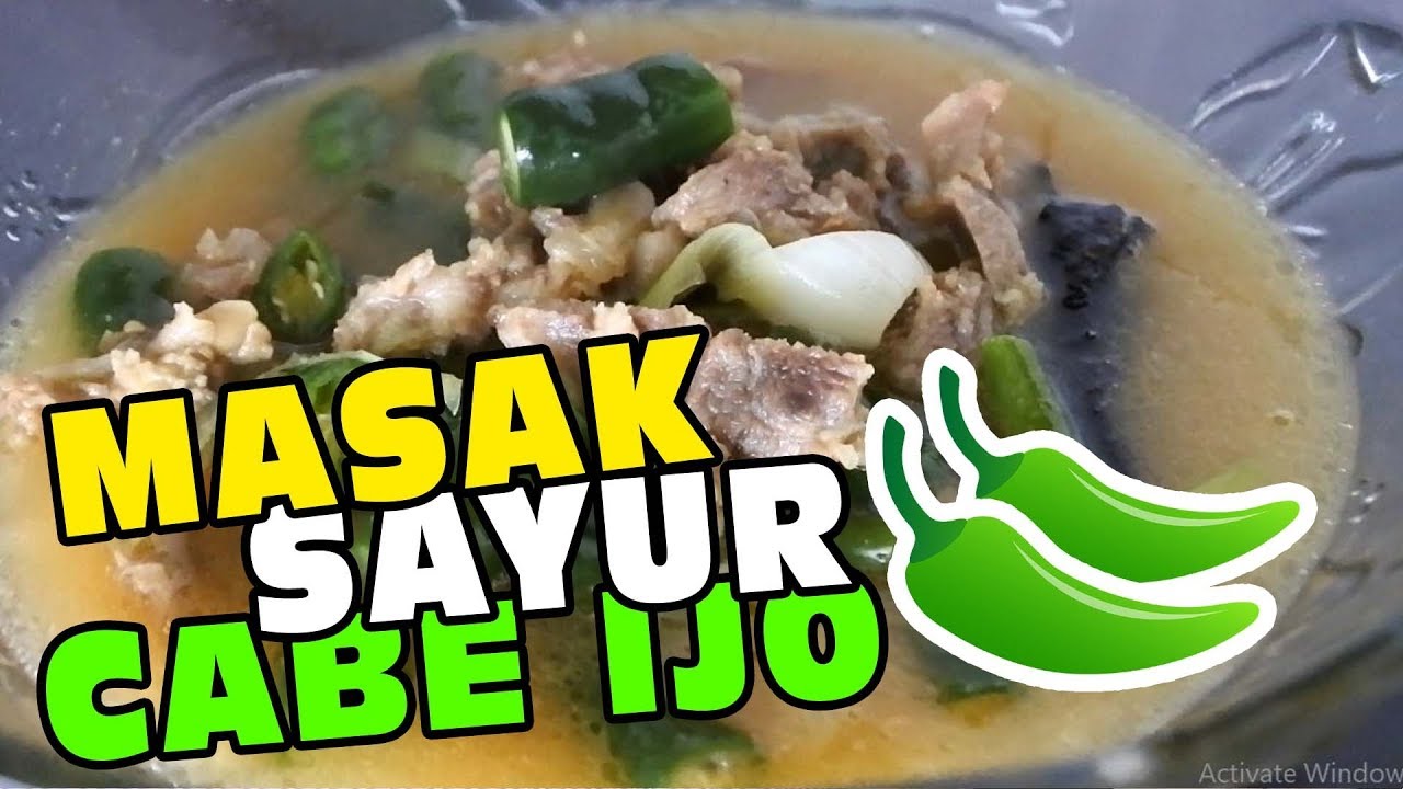 Resep Rahasia Sayur Cabe Ijo Khas Cianjur