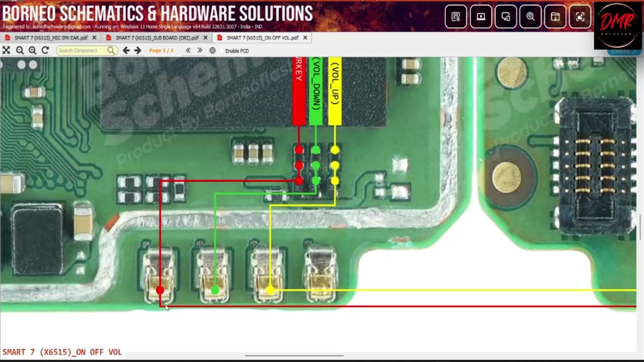 Infinix smart 7 x6515 on off volume up & volume down key ways with jumper solution | DMR SOLUTION