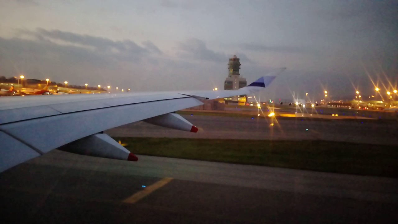 China airlines CI920 A350-900 take off from HKG to TPE