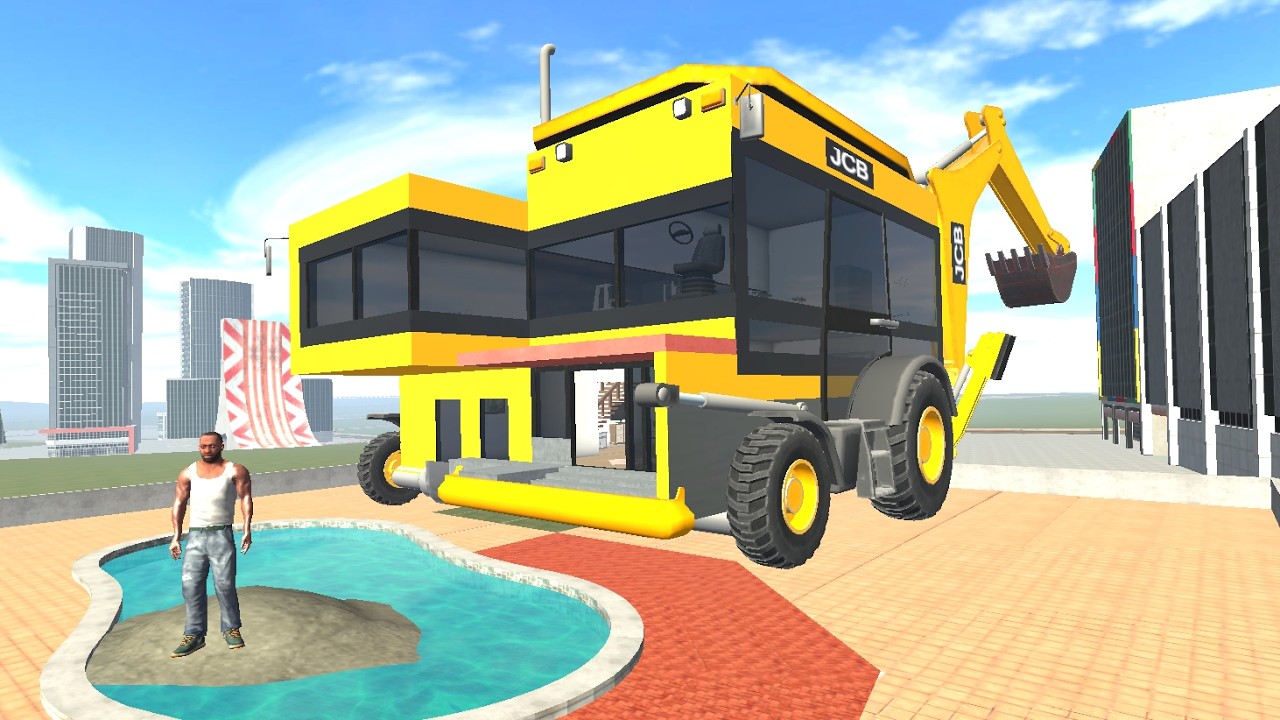 Franklin Change House to JCB in Indian Bike Driving 3D