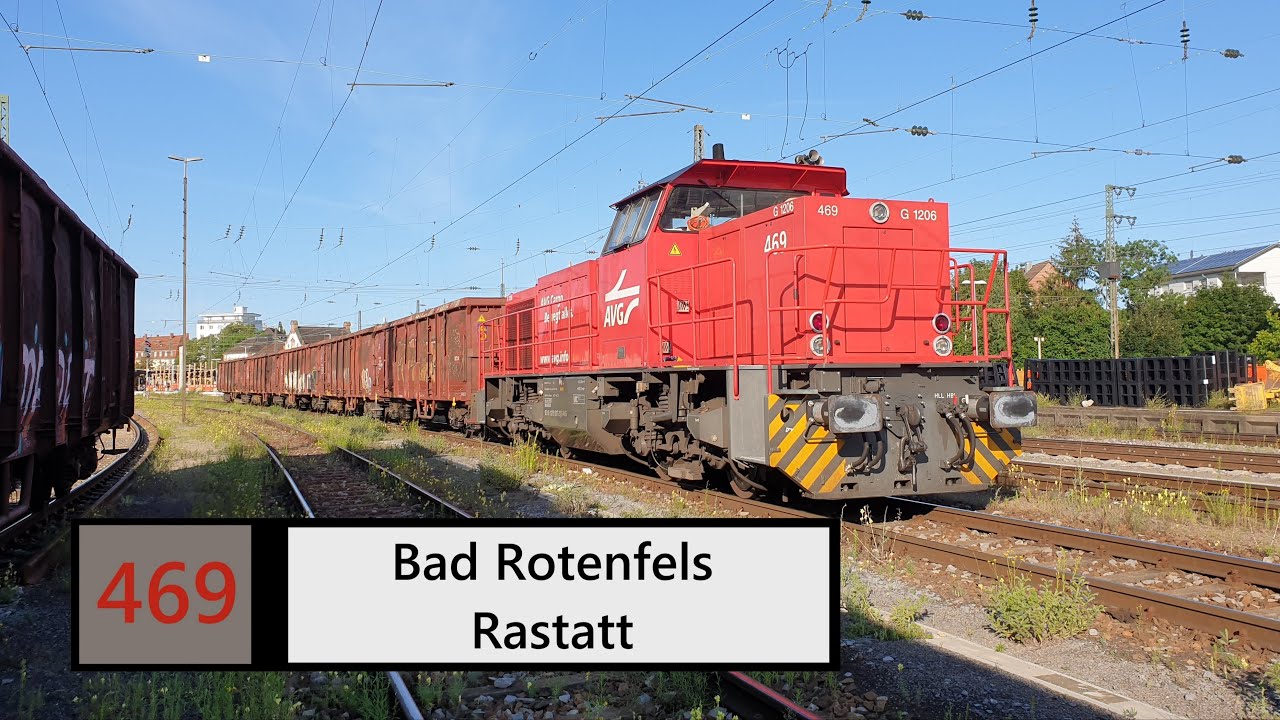 AVG  Führerstandsmitfahrt Bad Rotenfels - Rastatt