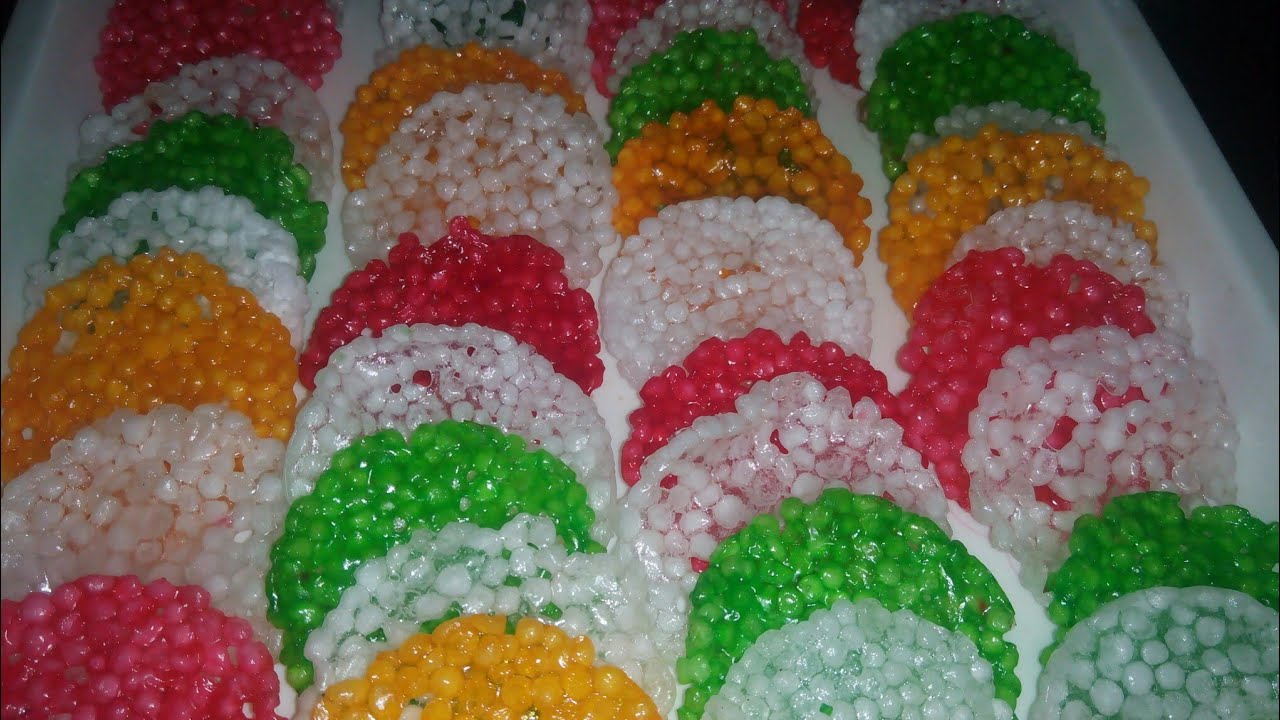 Colourful sabudana papad market se achhe sago papad