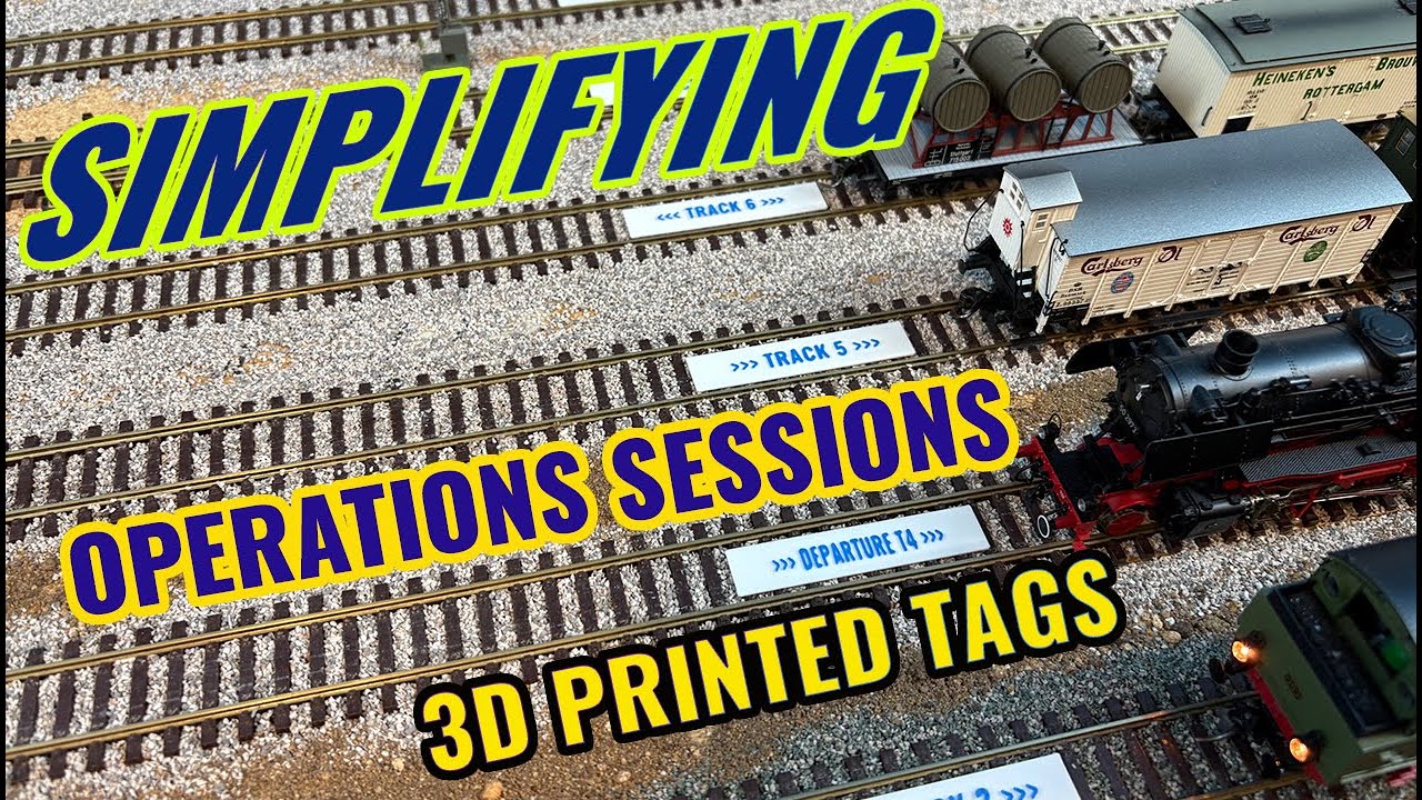 Simplifying Operations Sessions for your model railroad |  use your 3D printer !