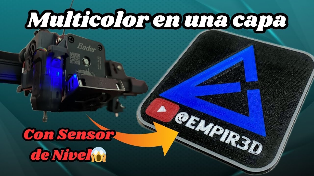 ✨El MEJOR método para imprimir MUCHOS colores en UNA CAPA💥 con 1️⃣ extrusor