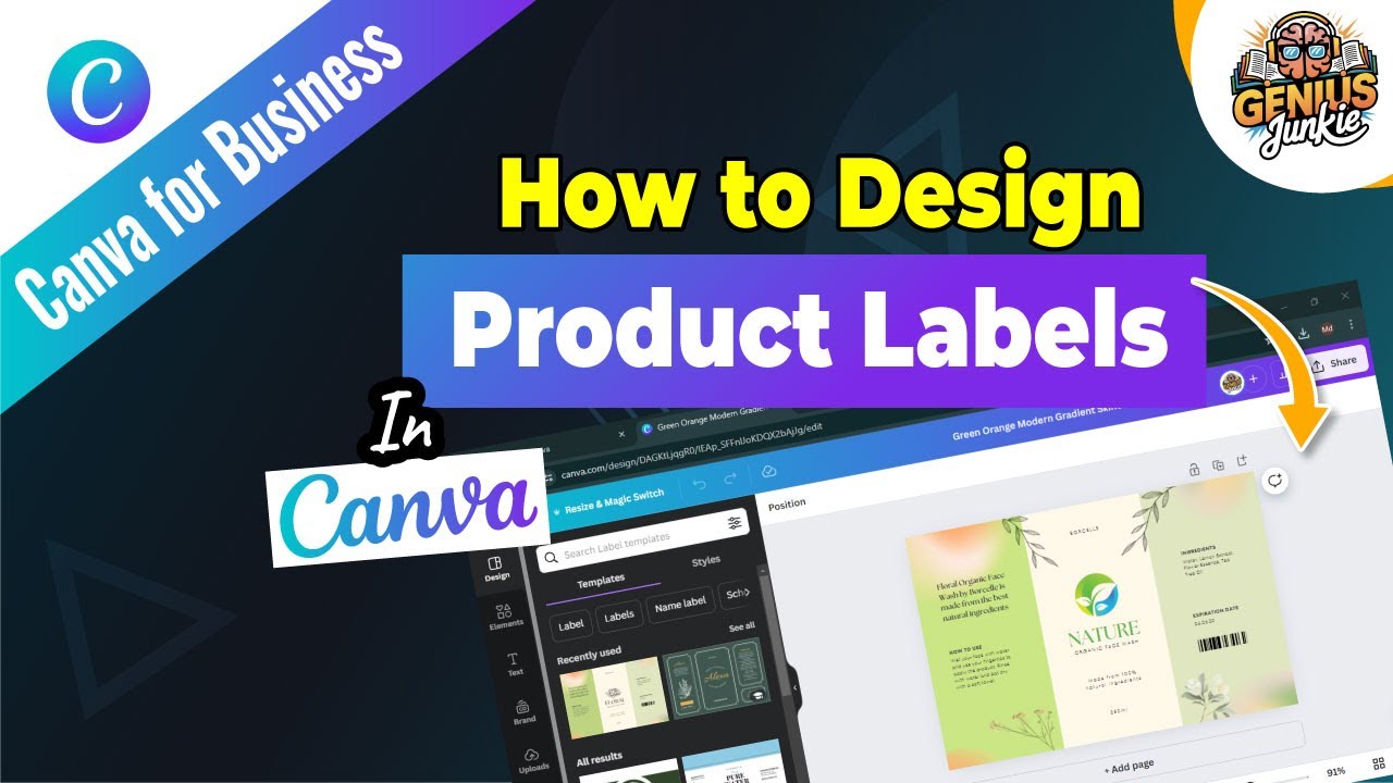 Как создать потрясающие этикетки для продуктов в Canva: пошаговое руководство | Genius Junkie