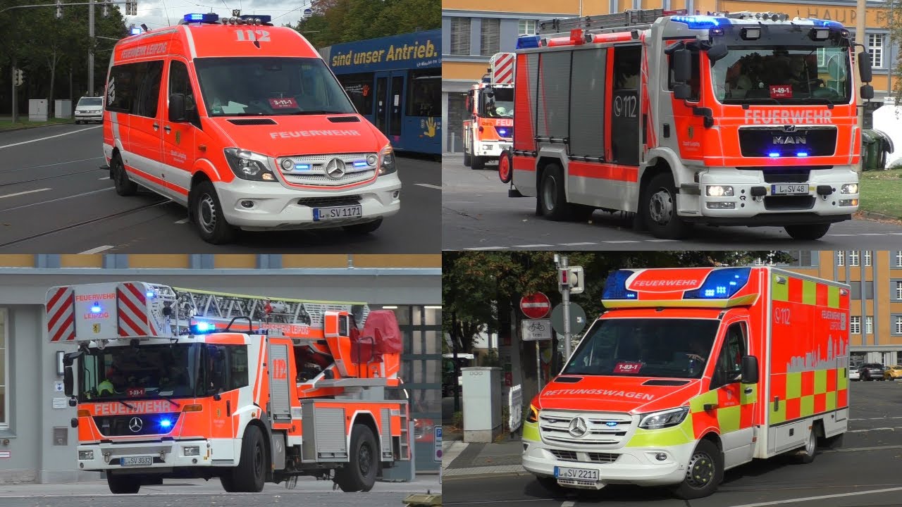 Sie retten Leipzig!│7 1/2 Stunden an der Hauptfeuerwache ► Feuerwehr Leipzig - FuRW - 1,3 & 6