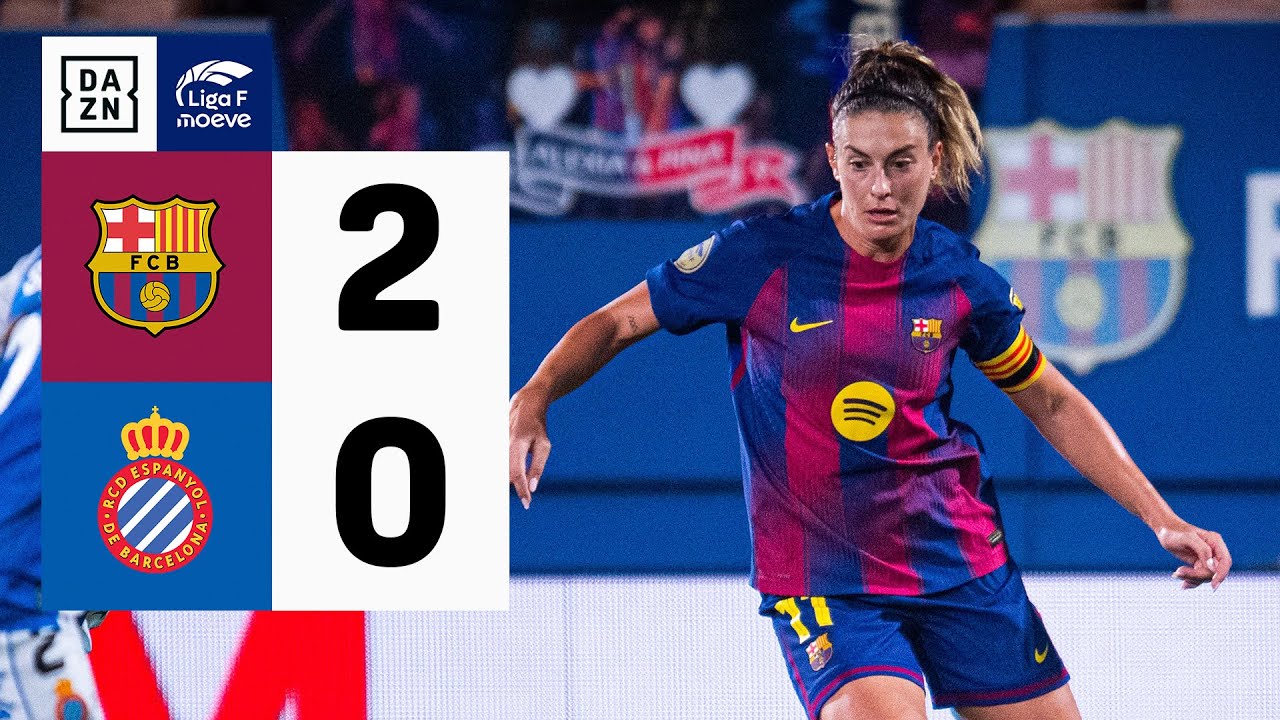 FC Barcelona vs RCD Espanyol (2-0) | Resumen y goles | Highlights Liga F