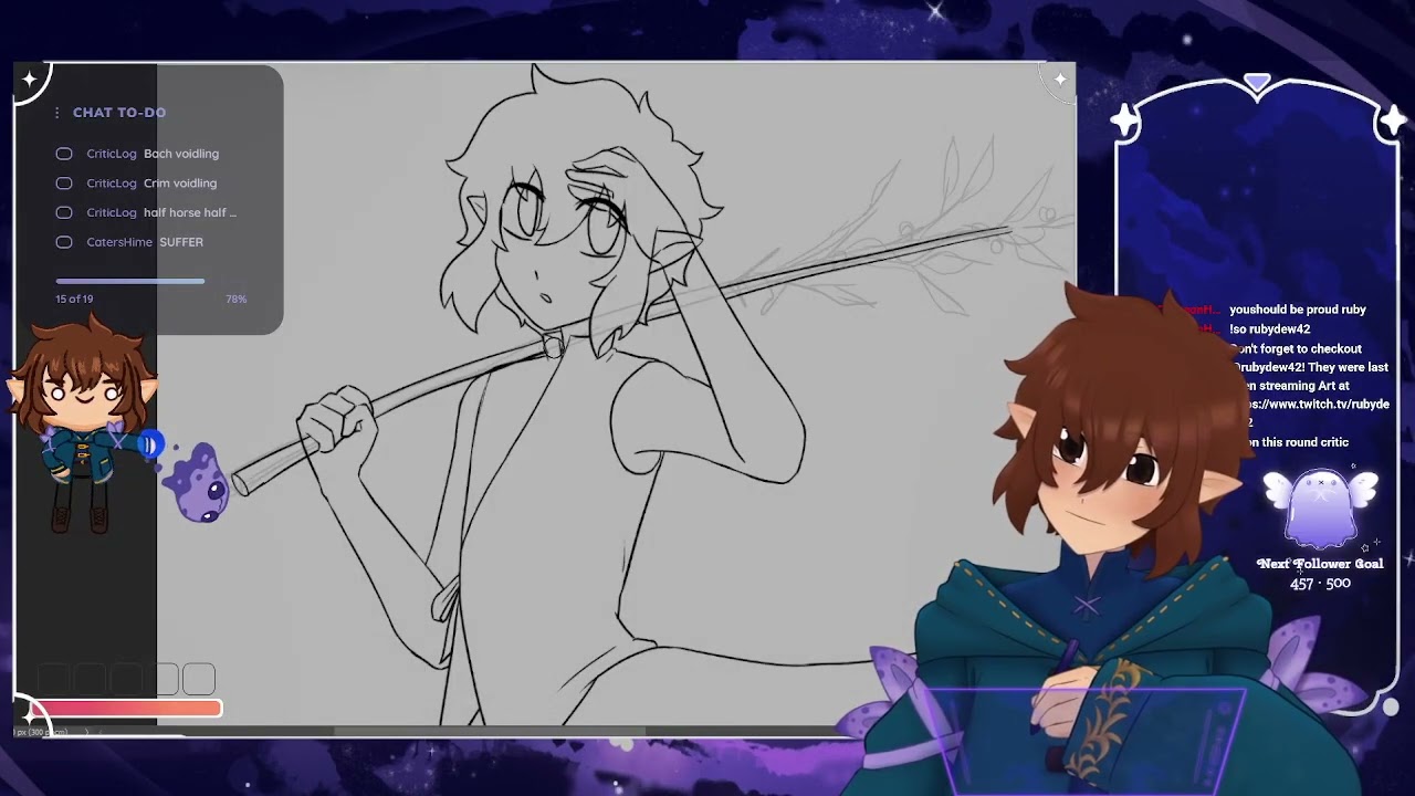 Half Horse Half Man + Maybe Valentine's day art | !socials !discord !lurk