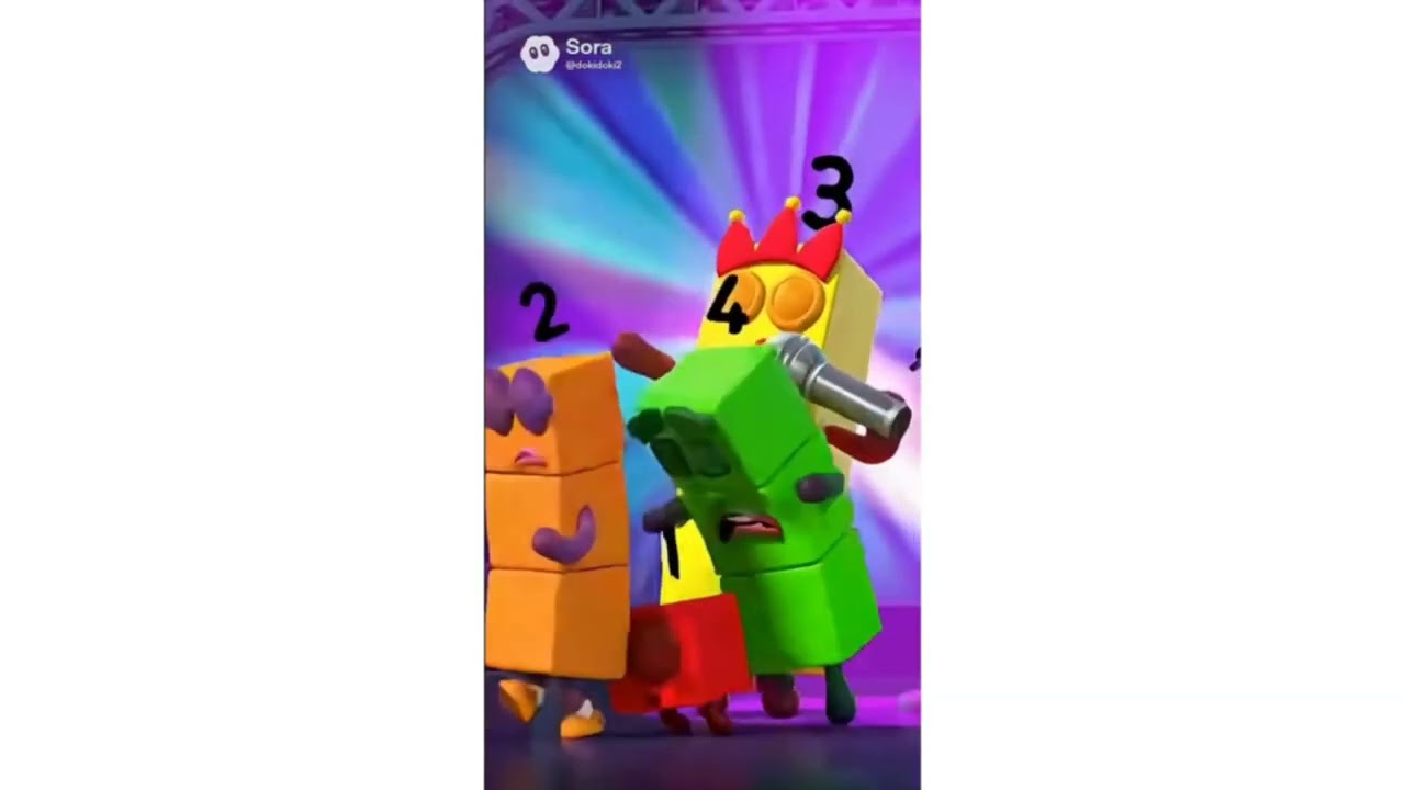 Numberblocks Sora Ai 3 Vs 1 Fight Effects Add Round 3 Vegas Pro