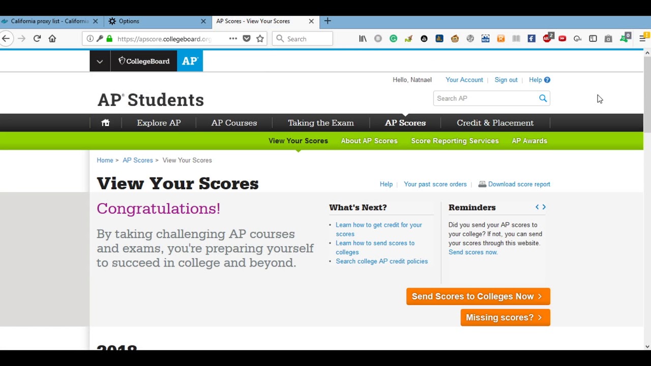 2018 Ap scores reaction 7 exams