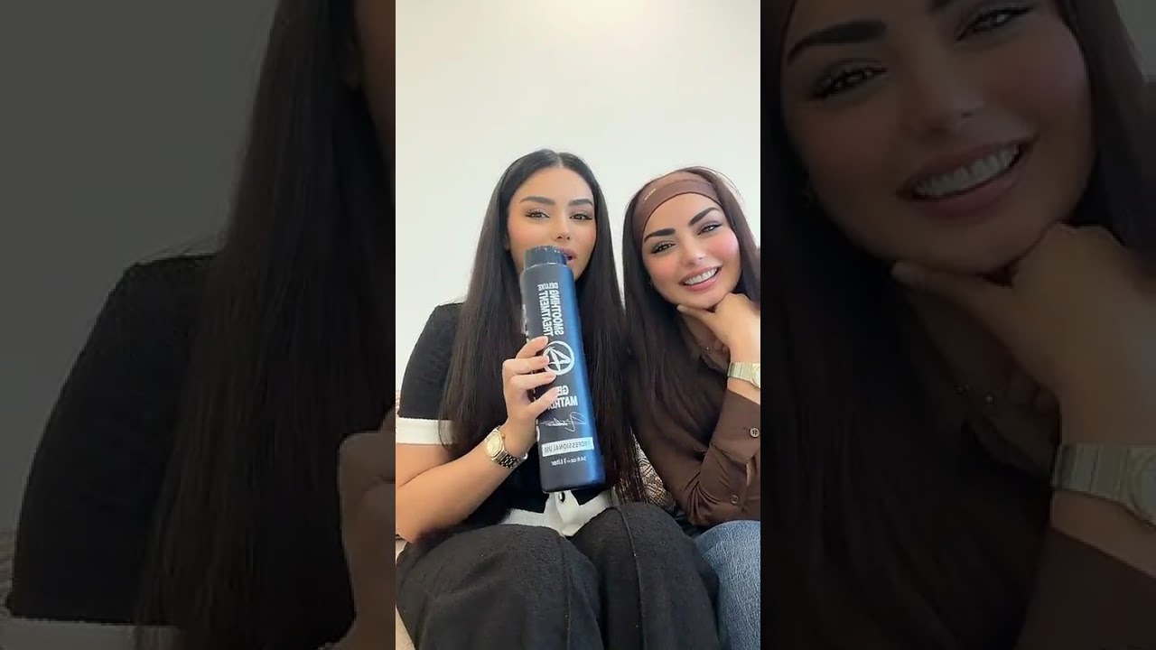 زينب و هيفاء حسوني وداعاً للسشوار! علاج وفرد شعر زينب حسوني بمنتج منزلي