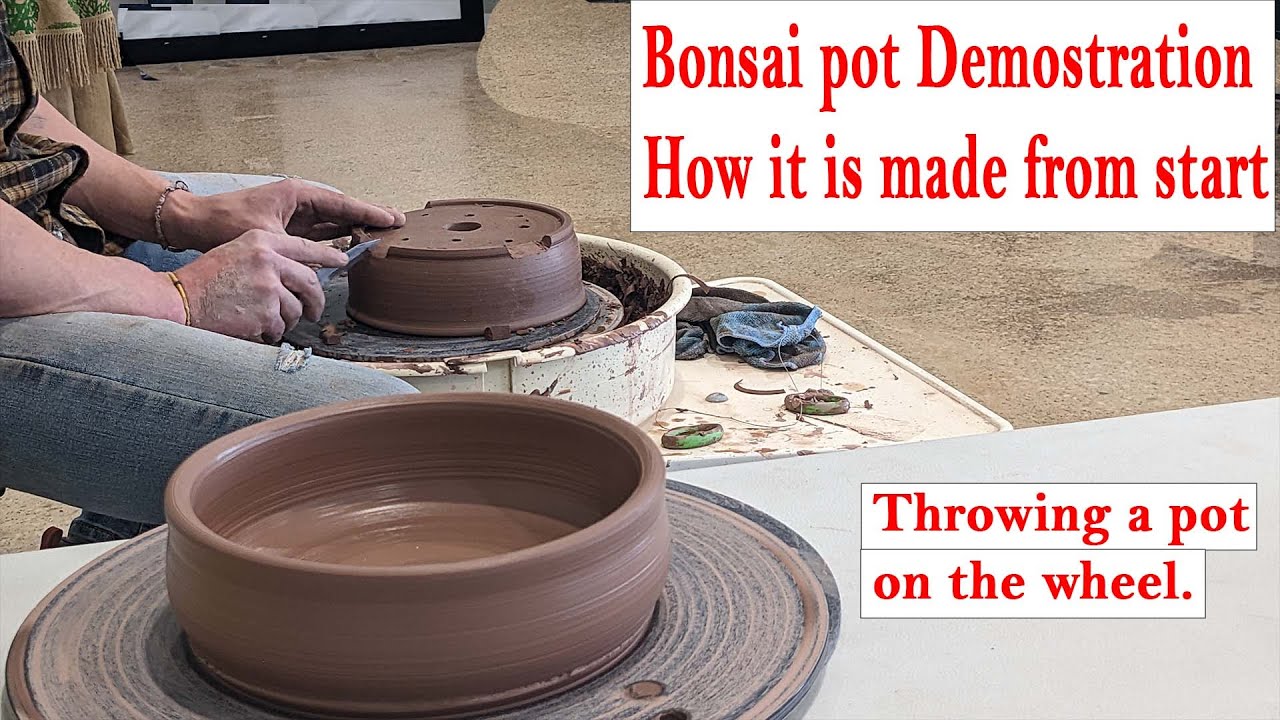 How bonsai pots are made, with John Campbell. live demo