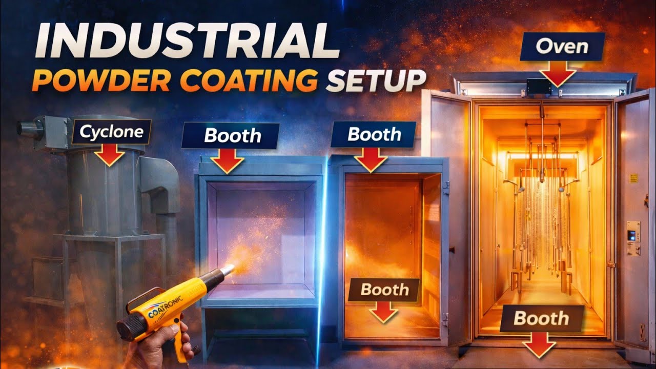 Industrial Powder Coating Setup 2026 | COATRONIC Full System Overview #coatroinc