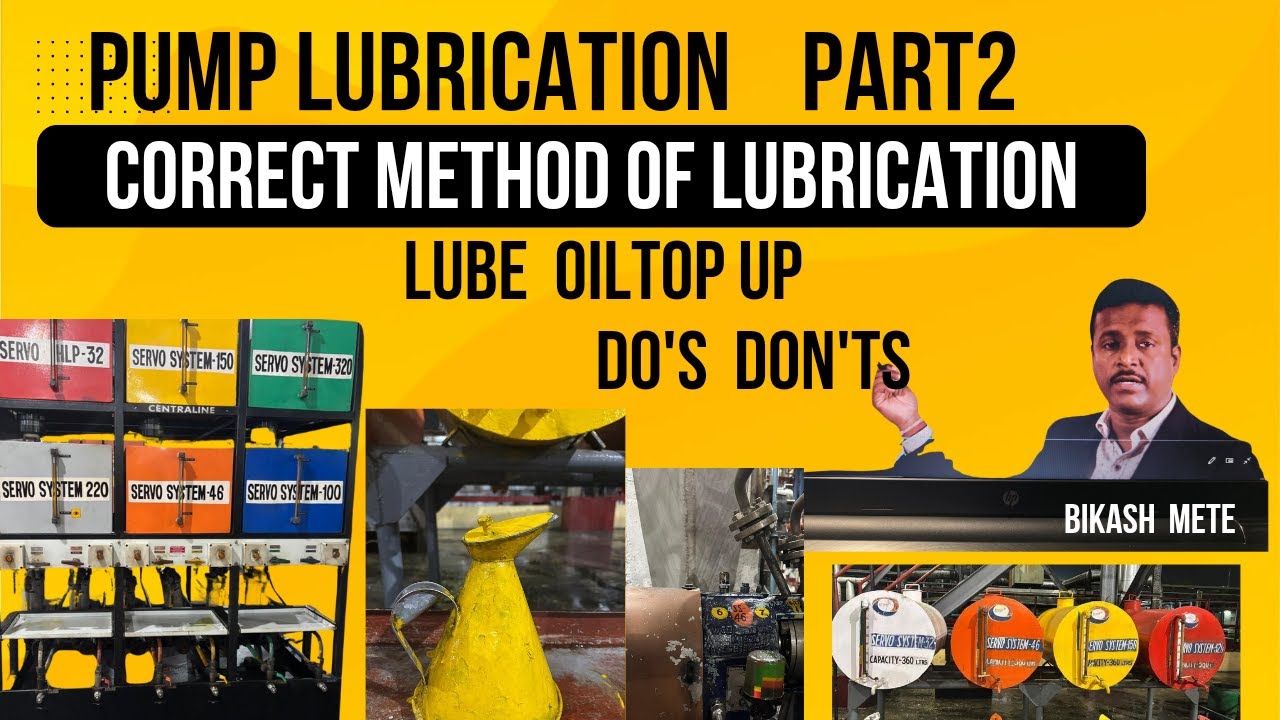 centrifugal pump correct   lubrication methods