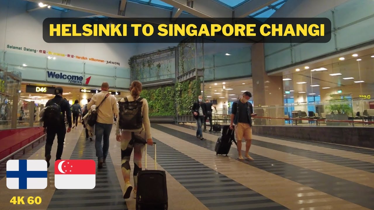 Travelling From Helsinki-Vantaa Airport to Singapore Changi (June 2022)