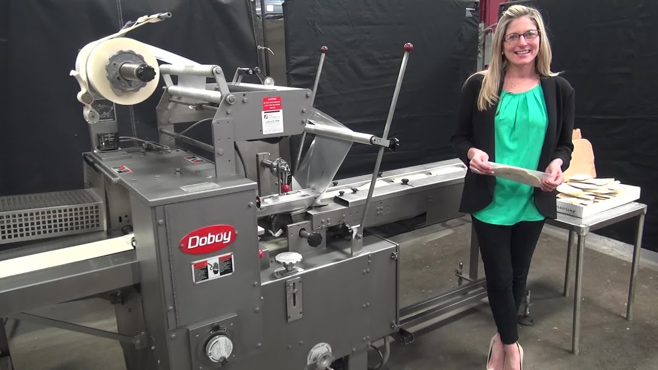 Doboy Model Scotty II Semi-Auto Stainless Steel Horizontal Wrapper Demonstration