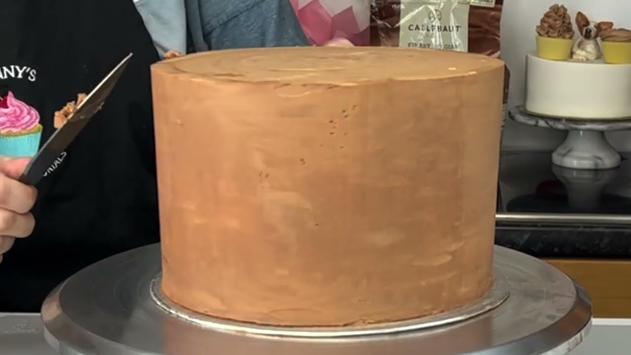 How to Cover a Cake in Whipped Butter Ganache