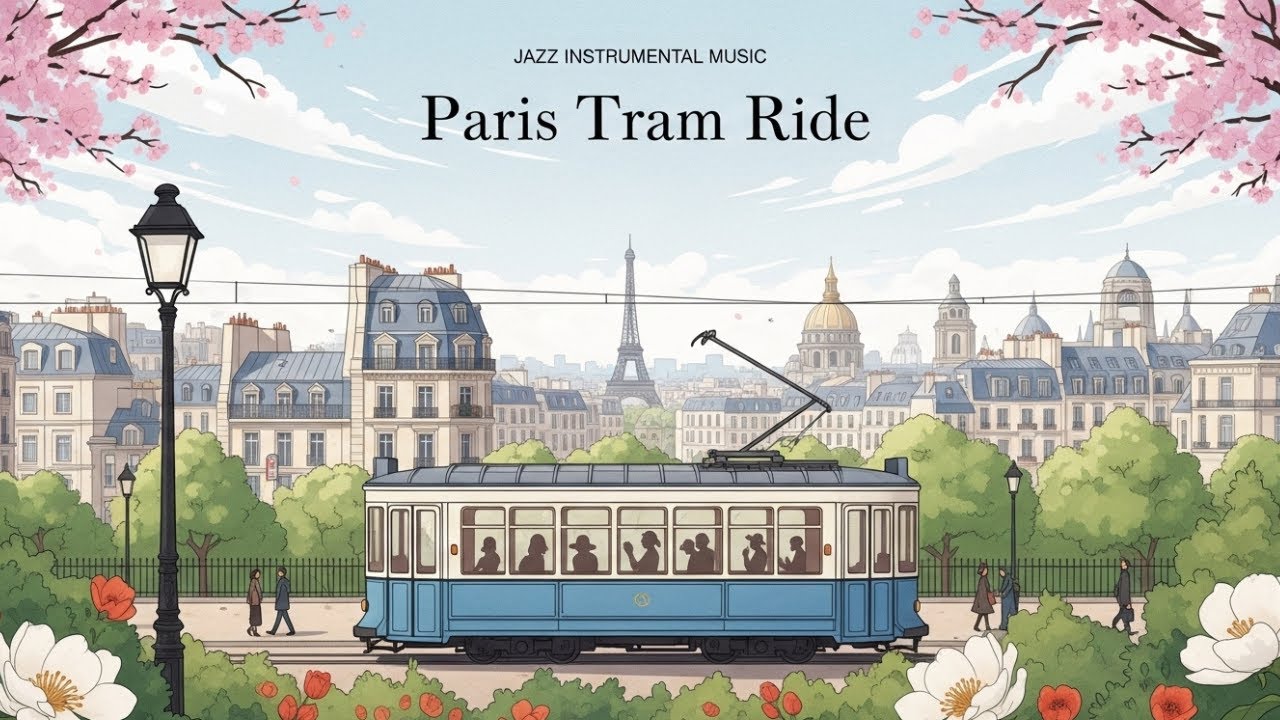 Quiet Paris Streets 🚶‍♀️ French Instrumental Jazz | Morning Walk Ambience