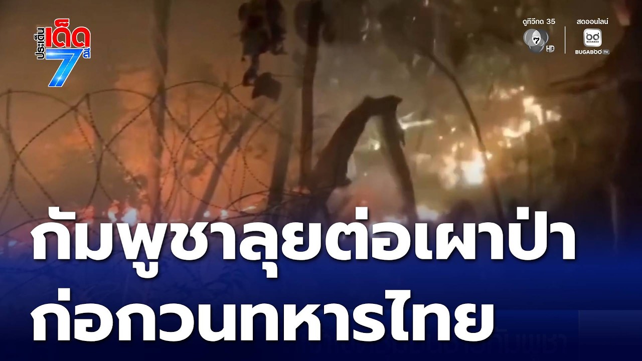 กัมพูชาลุยต่อเผาป่า ก่อกวนทหารไทย | ประเด็นเด็ด 7 สี