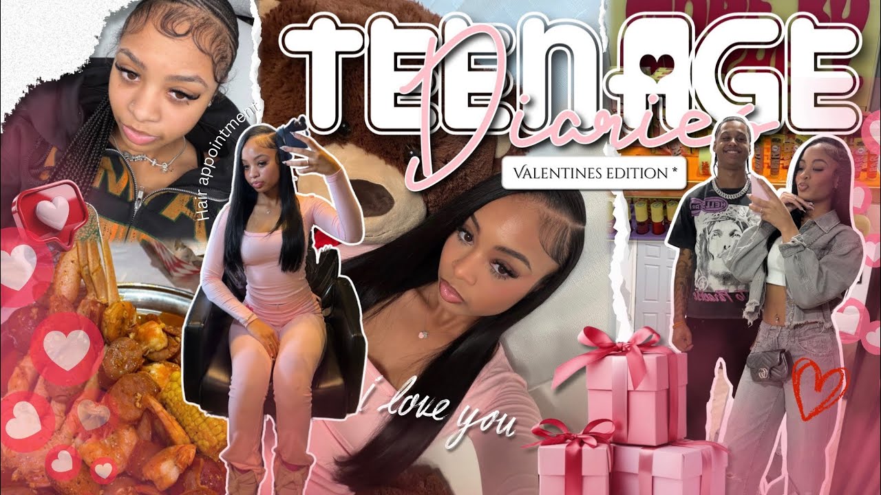 TEENAGE DIARIES 020✰ | valentines, hair, shopping, topgolf, makeup || Ra’Mariah Alexia