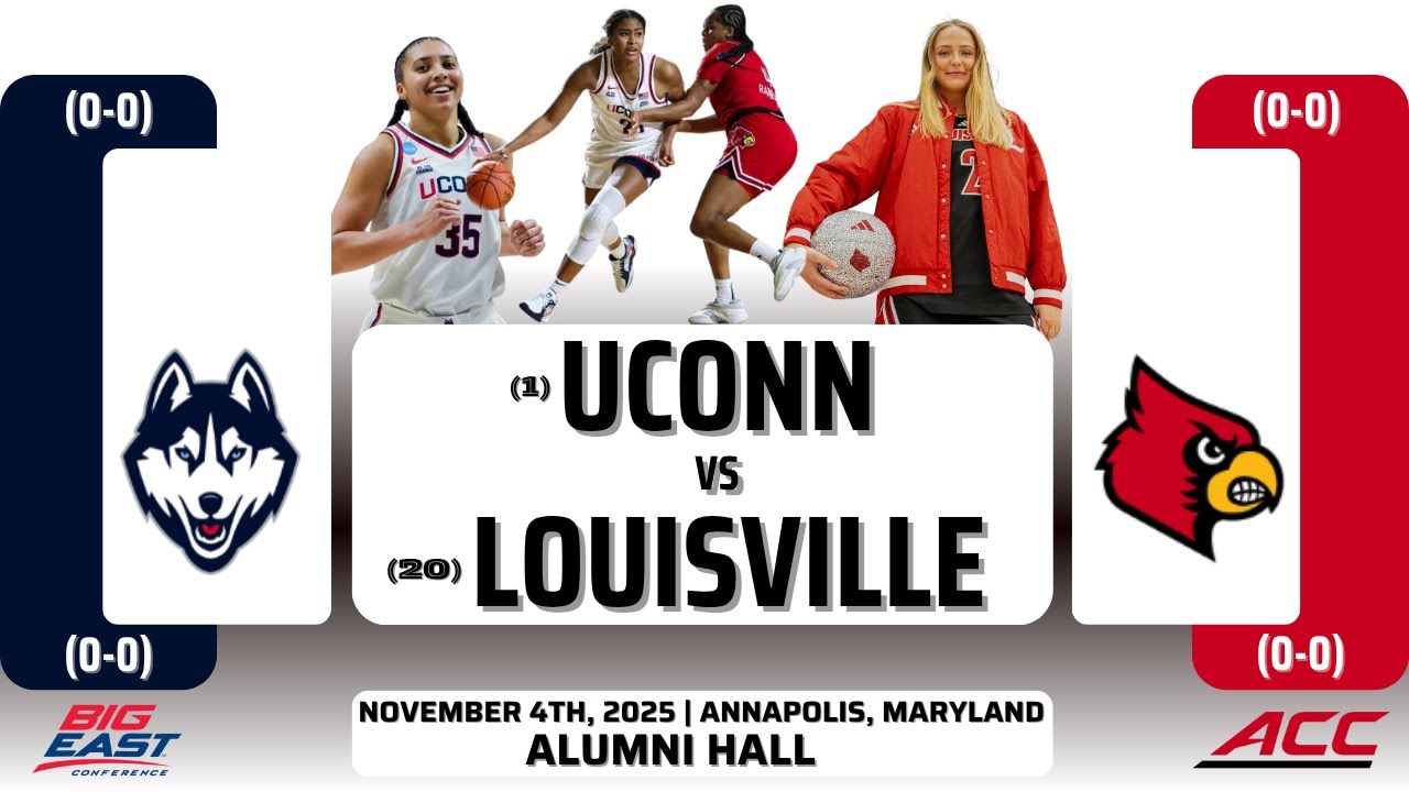 № 1 UConn против № 20 Louisville | Классика Вооружённых Сил 2025 | 11.4.25