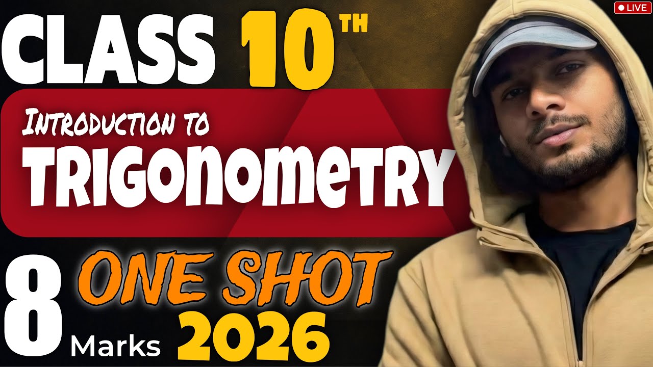 Class 10th Trigonometry (ONE SHOT) I Complete Board Preparation I @PwMaths