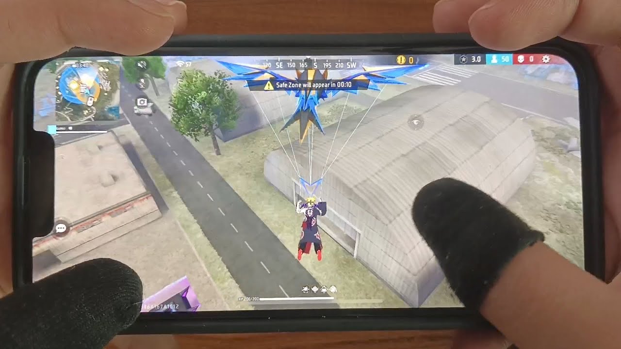 I PHONE HANDCAM 4 FINGER FREE FIRE 