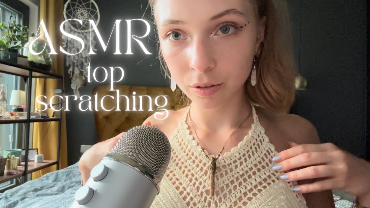 ASMR • top scratching & collarbone tapping 🌞 (& jewellery tapping)
