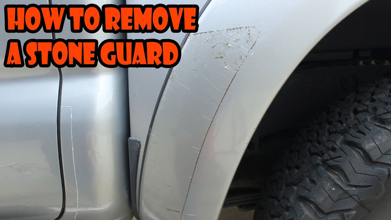 How To Remove A Vinyl Stone Guard (Toyota Tacoma)