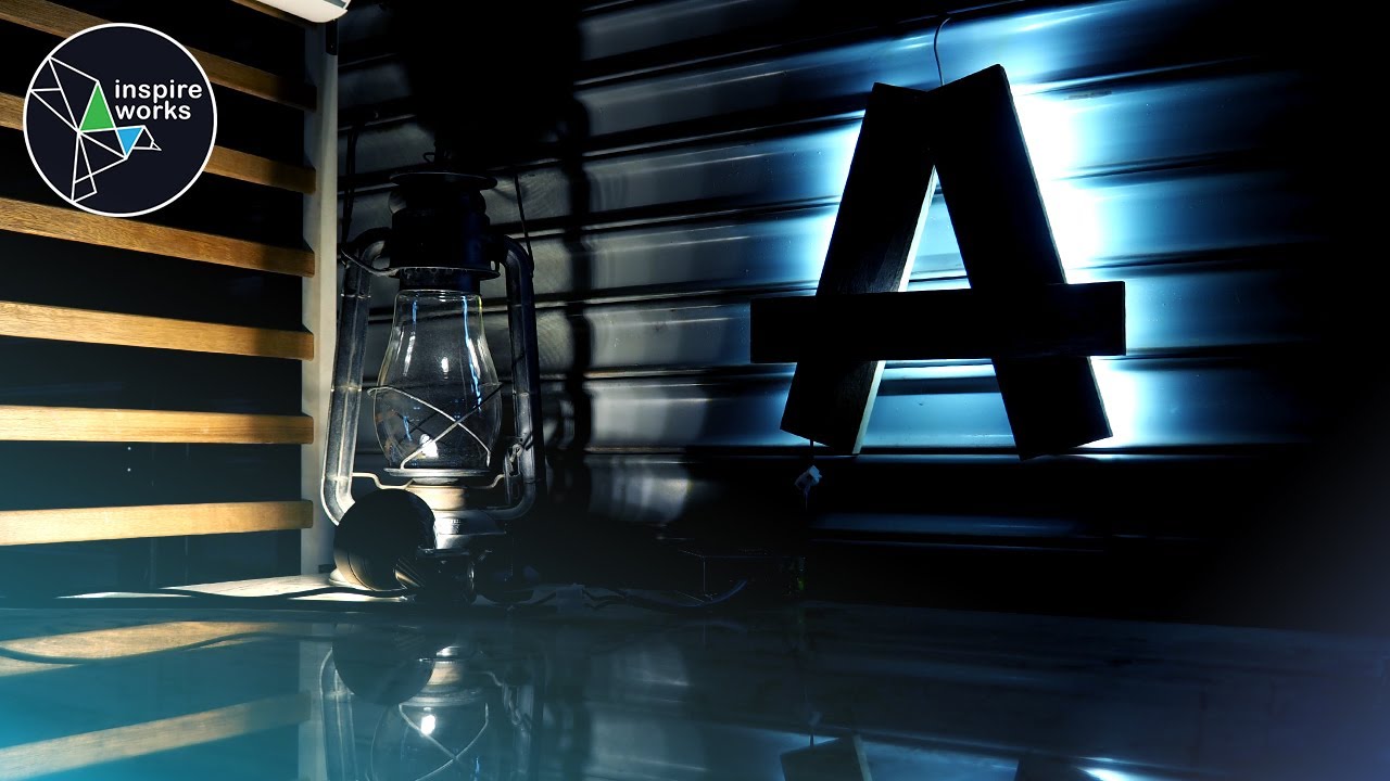DIY Backlit Decoration, Letter A
