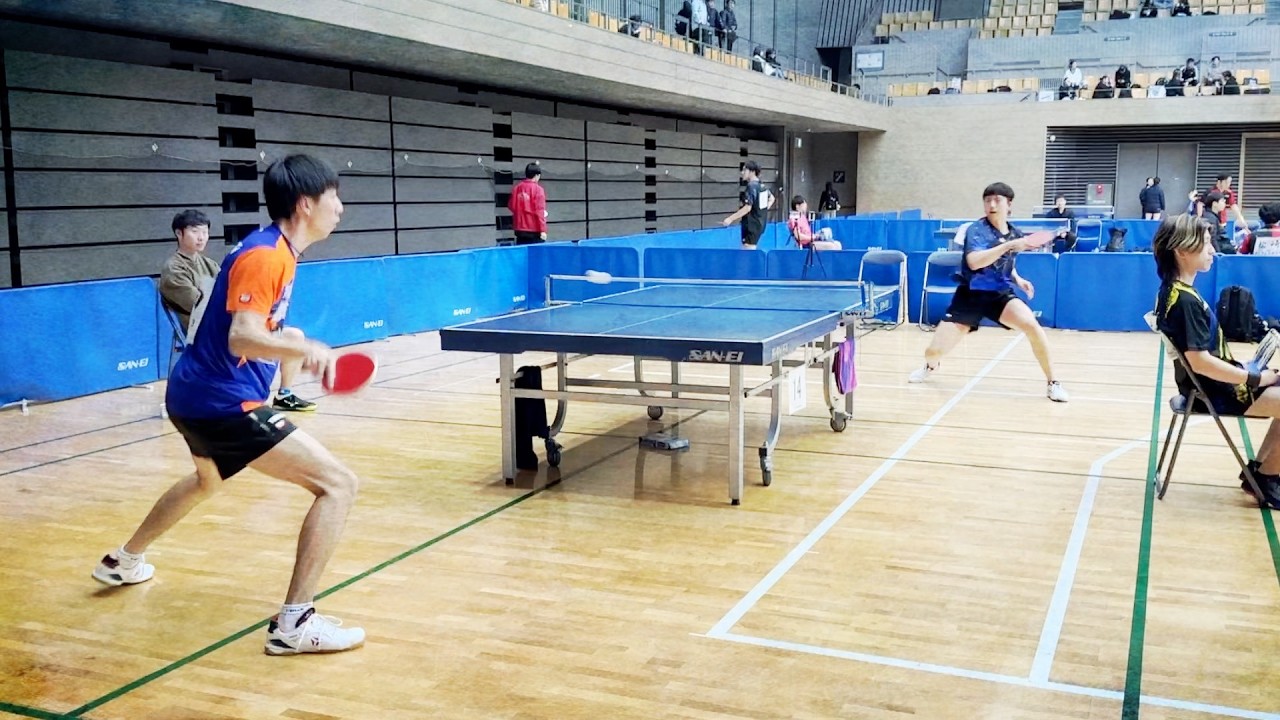 【ハイライト】新スポ連全国大会編開幕。団体戦決勝トーナメント2回戦で、駒澤大学OBの奥住選手と対戦しました。