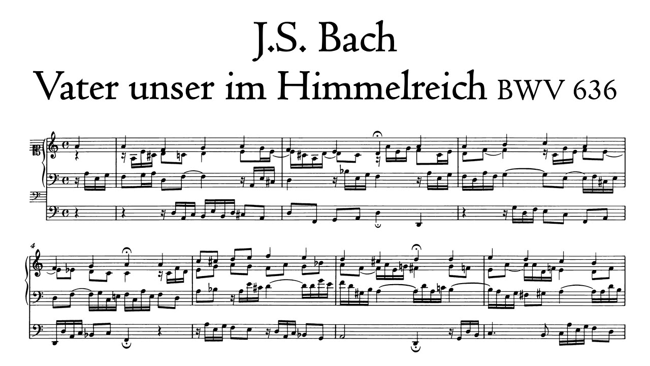 Bach - Vater unser im Himmelreich, BWV 636 - Hinsz organ, Kampen, Sweelinq