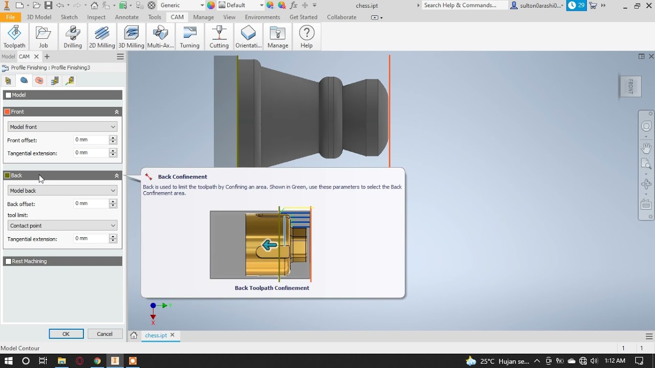 CNC Turning Autodesk Inventor