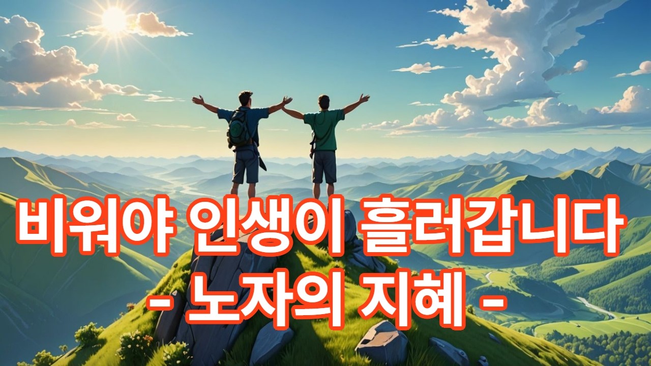 노자 5편 – 현인들이 남긴 인생의 문장- 비움의 지혜, 덜 가질수록 더 자유로워진다 #노자#도덕경#비움의지혜#인생철학#동양철학#마음공부#삶의지혜#현인들의말#자기성찰#느린삶