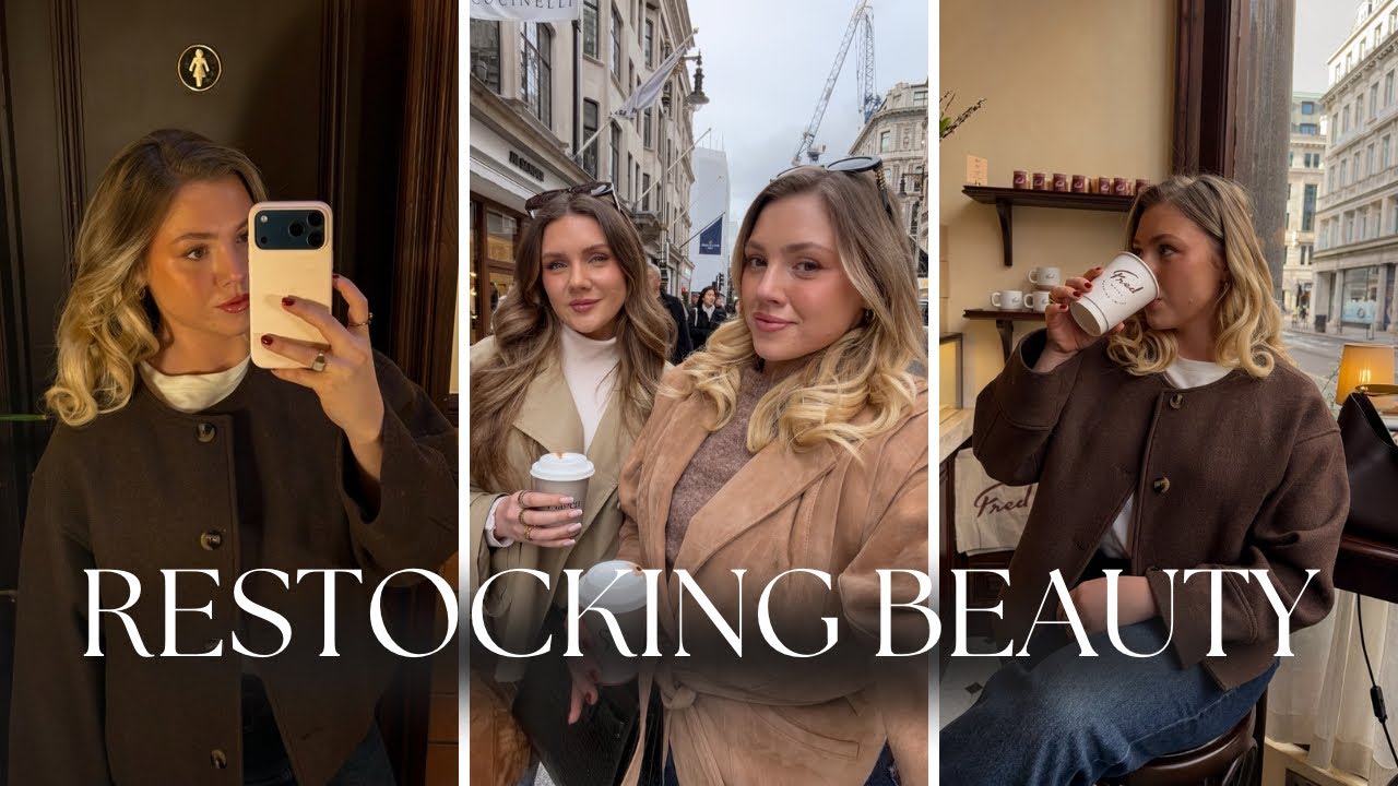 SHOPPING AT SELFRIDGES & SPACE NK  | Getting a blowdry & Evening skincare