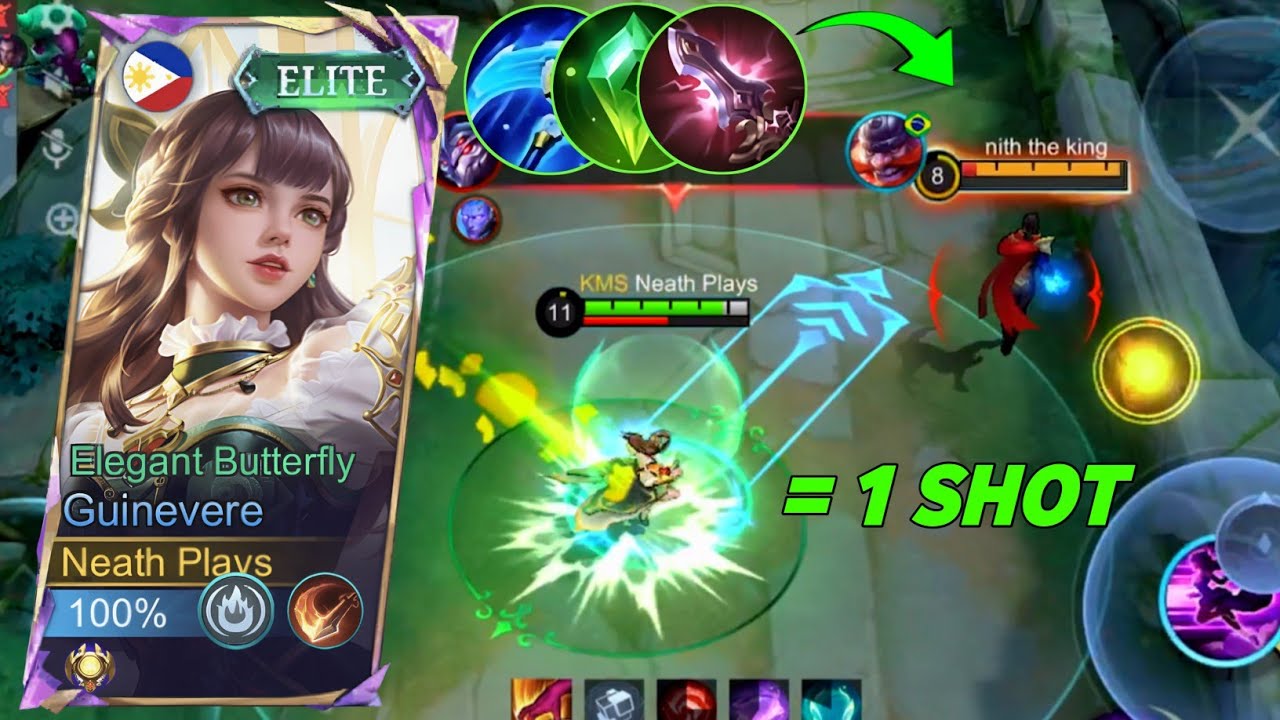 GUINEVERE JUNGLE RECOMMENDED BUILD AND EMBLEM 2025!! ( Guinevere best build 2025 )