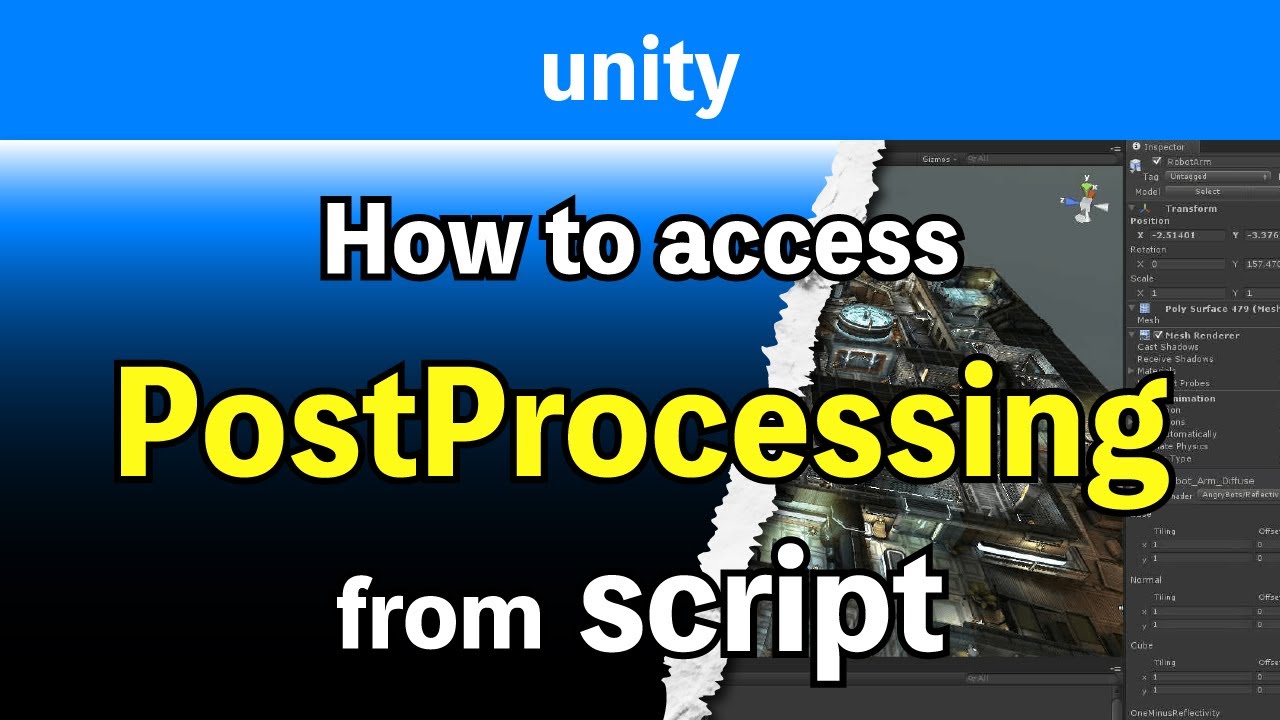 how to change parameters of PostProcessing from script【unity】
