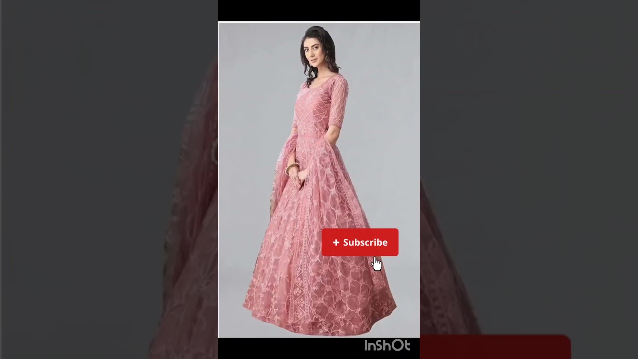 Elegant Dusty Rose Anarkali &ndash; Perfect for Weddings & Festive Wear#fashion #meeshodress #meeshoapp