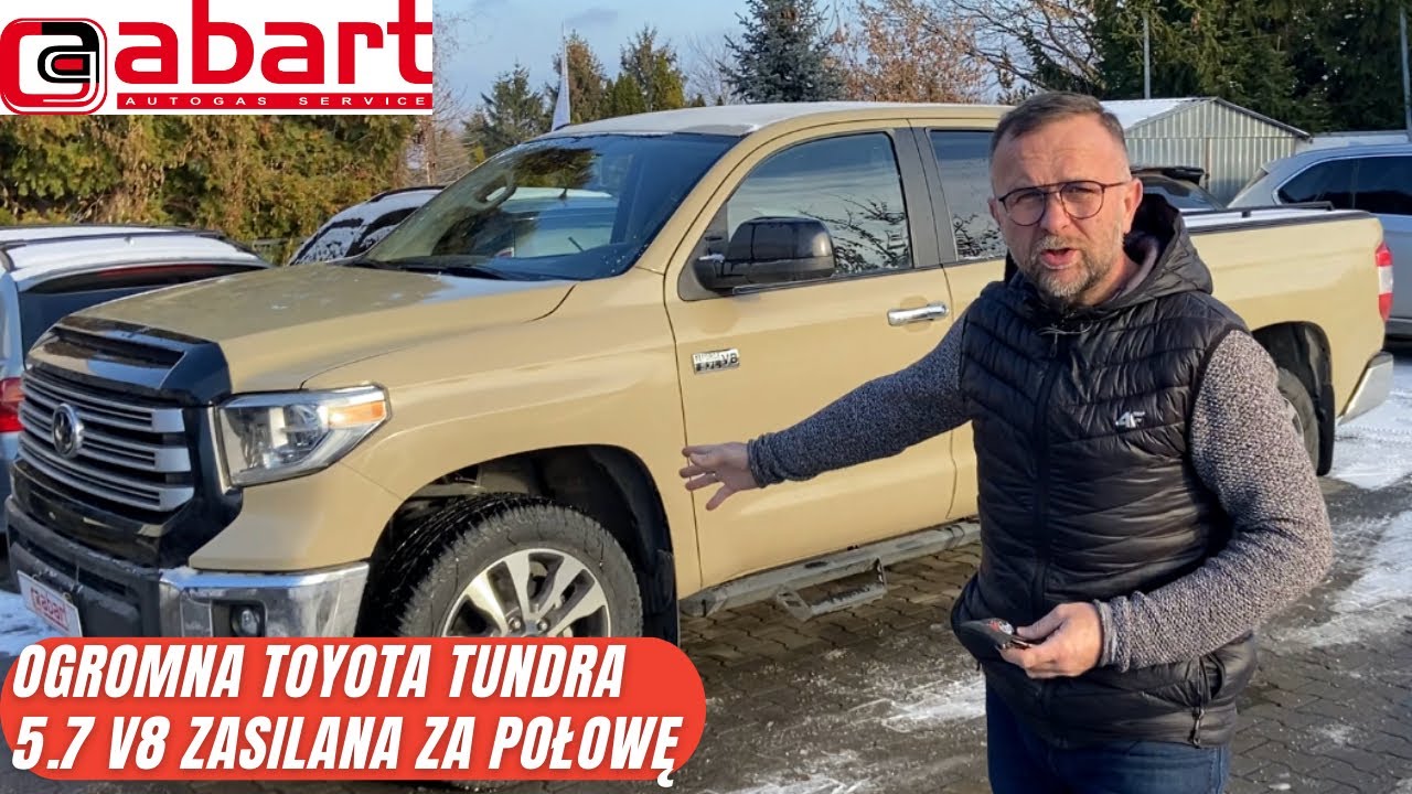 Pustynna Toyota Tundra 5.7 V8 oszczędza po montażu instalacji gazowej BRC w @AbartAutoGazSerwis