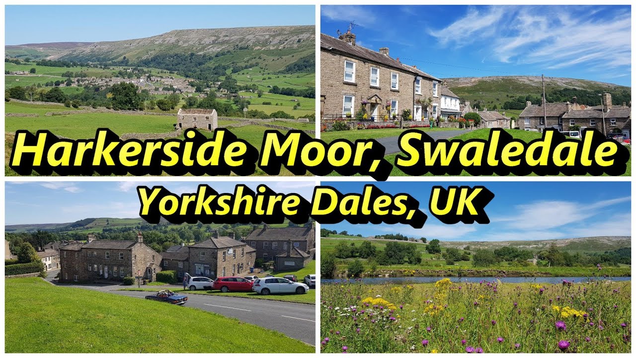 Harkerside Moor and Reeth, Swaledale, UK
