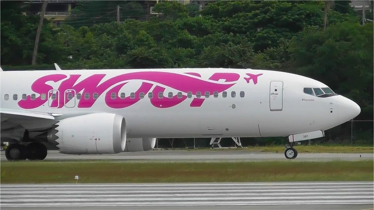 Swoop Airlines Boeing 737 MAX 8 at Montego Bay Sangster Int'l Airport | MBJ/MKJS