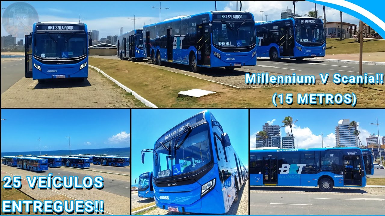 25 NOVOS ÔNIBUS TRUCADOS DO BRT SALVADOR ENTREGUES NO JARDIM DE ALAH (VÍDEO PÓS APRESENTAÇÃO)!!