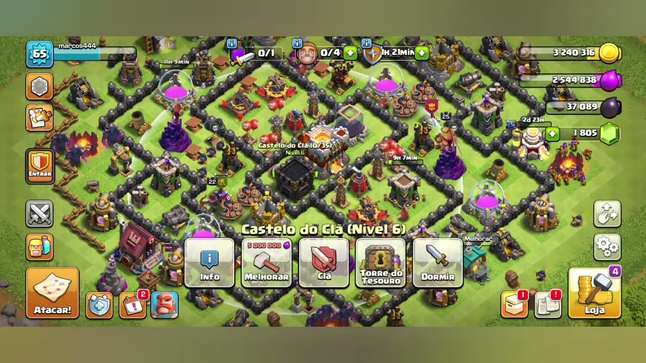 Acompanha eu jogando Clash of Clans partida 25