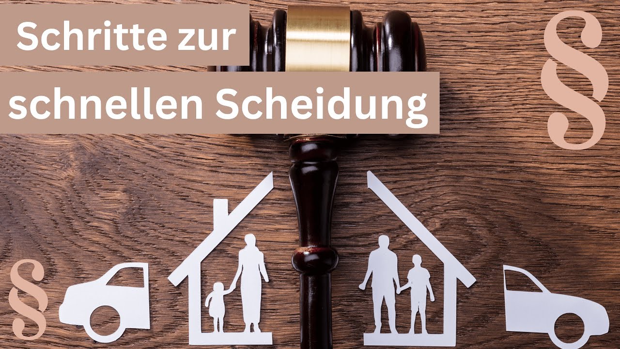 Was Sie tun können, damit Ihre Scheidung schnell geht