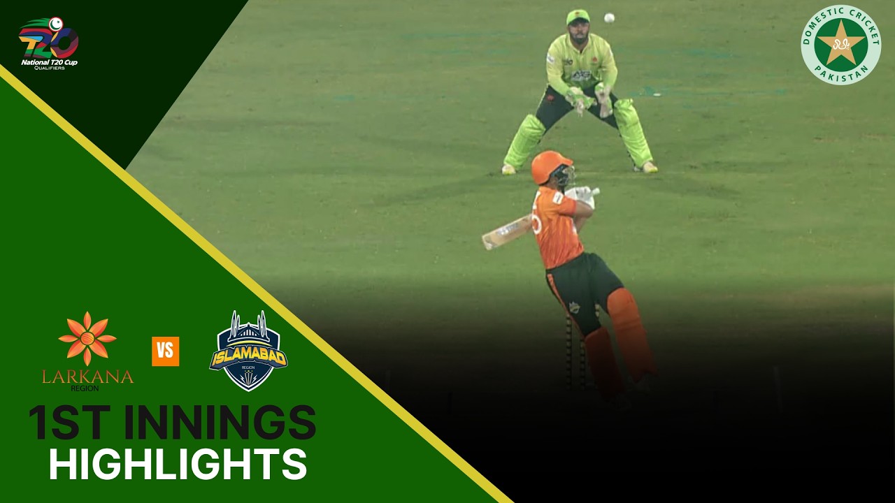 First Innings Highlights | Larkana Region vs Islamabad | National T20 Qualifier | Match 2 | MZA1T