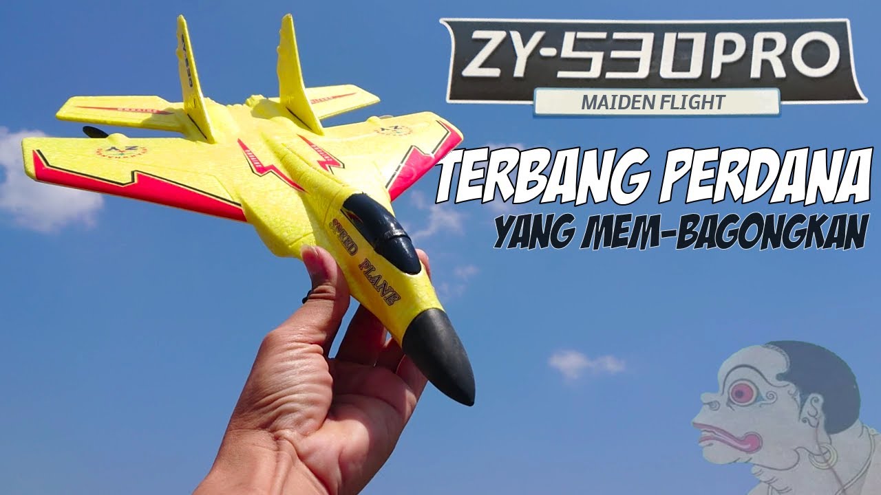 Terbang Perdana Pesawat RC ZY-530 Pro, se-apa adanya