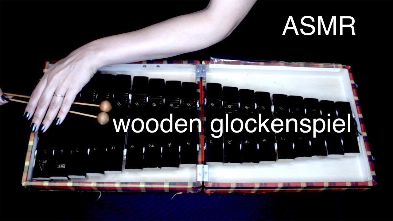 ASMR | Wooden Xylophone | Tapping on Wood + Faint Notes and Harmonics | Plastic Crinkles