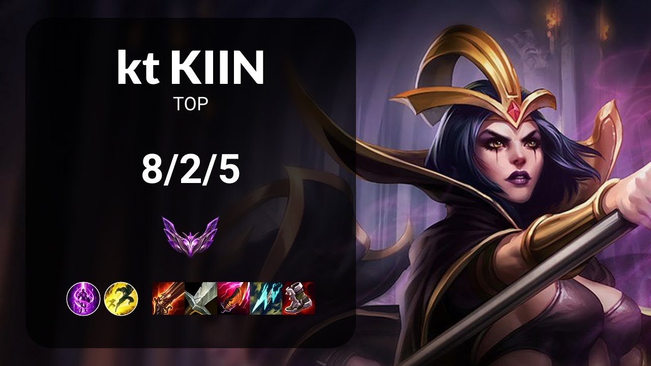 kt Kiin LeBlanc vs Jax TOP - KR MASTER Patch 14.1