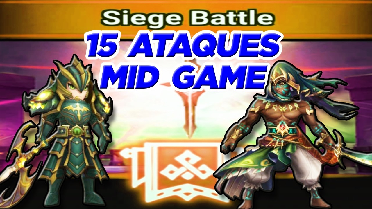 15 ATAQUES MID GAME no Summoners War |By: Clã Destino